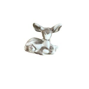 St Helens Volcanic Ashware Deer/Fawn Figurine Marked/signed
